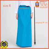 Sekolah Menengah Kain Kurung T/Blue Getah + Zip｜Student Girl School Long Skirt｜ComfortSecondary School｜ Talaso/TC/Koshibo