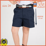 Sekolah Rendah Seluar Pendek Biru + Cangkuk dan Zip｜Student Boy School Blue Short Pant｜Comfort｜Primary School Boy Blue Pants｜SJKC