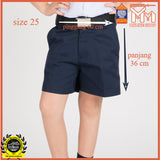 Sekolah Rendah Seluar Pendek Biru + Cangkuk dan Zip｜Student Boy School Blue Short Pant｜Comfort｜Primary School Boy Blue Pants｜SJKC