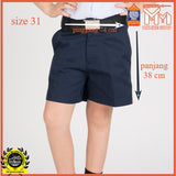 Sekolah Rendah Seluar Pendek Biru + Cangkuk dan Zip｜Student Boy School Blue Short Pant｜Comfort｜Primary School Boy Blue Pants｜SJKC