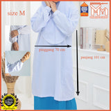 Baju Kurung Sekolah Putih Lengan Cekak｜Student Girl School Uniform｜Sleeve Cuff｜White Baju Kurung｜Comfort｜Primary / Secondary School｜Sekolah Rendah & Menengah