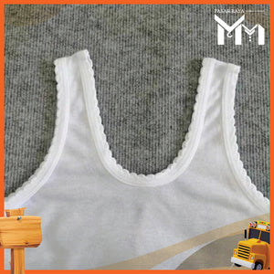 Kids And Teenagers white singlet｜Singlet Putih Budak Perempuan