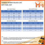 TADIKA KEMAS BOY /GIRL SET / BAJU KEMEJA/ BAJU KURUNG BLACK CAT/BLACK CAT SET/TADIKA KEMAS LELAKI/PEREMPUAN #TKBG